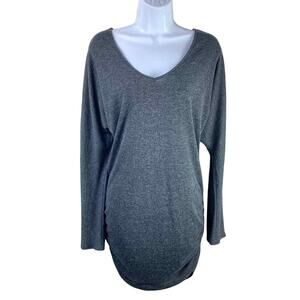 Barneys New York Knit Ruched Dress Dolman Sleeve M